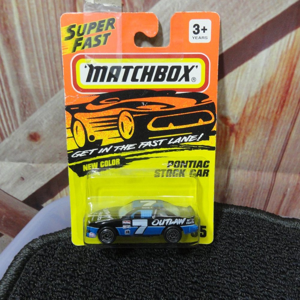 Match Box New color~Pontiac Stock Car~1994 edition~Detailed~Race car~NOS~rare